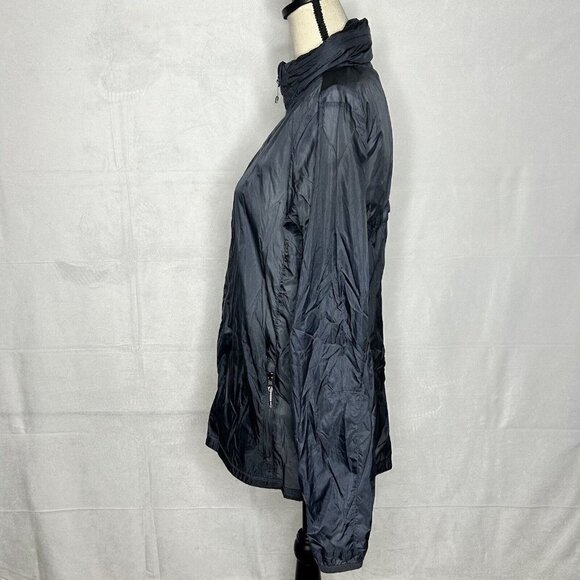 Victoria's Secret Sport Zip Up Navy Long-Sleeve Hooded Lightweight Jacket Sz XS - Picture 4 of 9